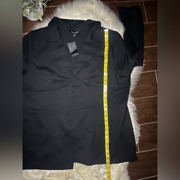 Eloquii Corset black peplum blazer sz 28 - Picture 11 of 12